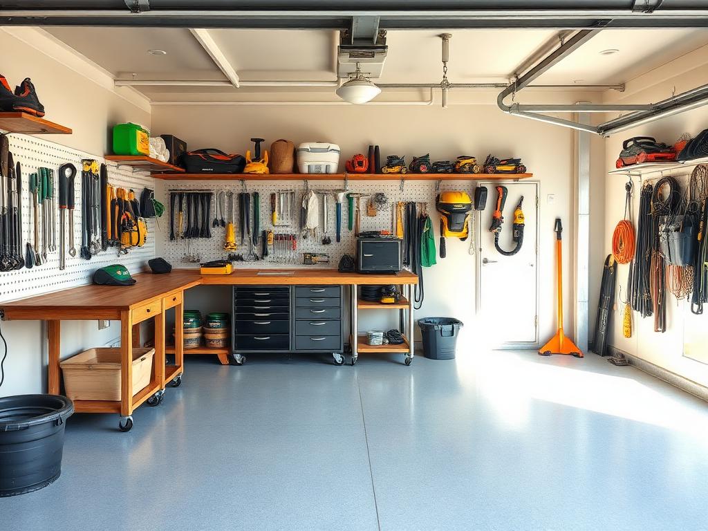 Workshop garage in Gig Harbor cleaned out, hauled away, and swept after